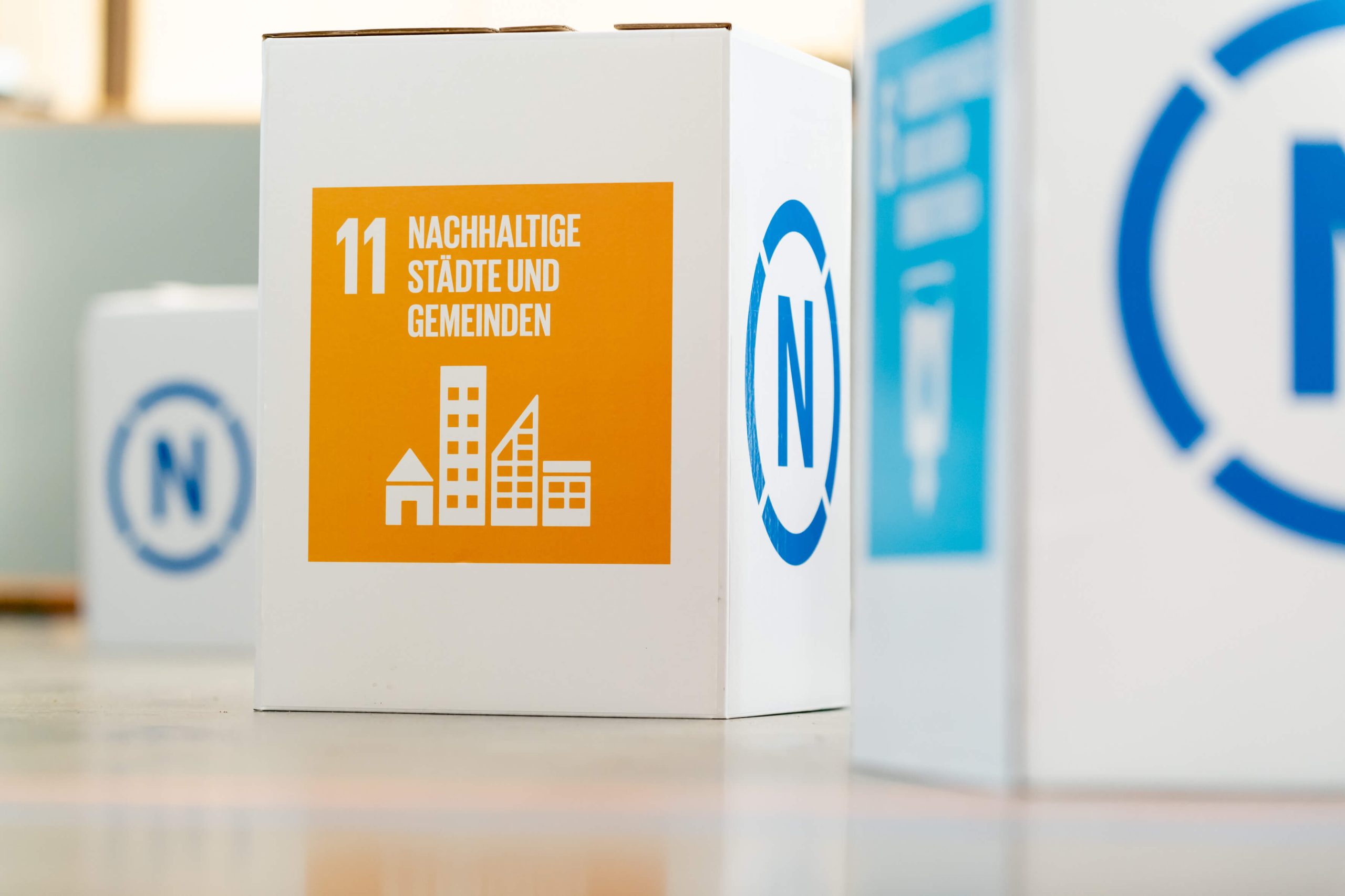 Nachhaltige Städte und Gemeinden - Eines der globalen Nachhaltigkeitsziele (SDGs), die in der 2015 verabschiedeten Agenda 2030 der Vereinten Nationen formuliert wurden. - Foto: Svea Pietschmann, © Rat für Nachhaltige Entwicklung