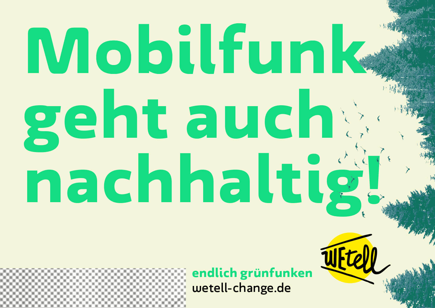 Der Mobilfunkanbieter WEtell will Mobilfunk nachhaltig machen – und wurde als Transformationsprojekt 2019 ausgezeichnet. Bild: © WEtell