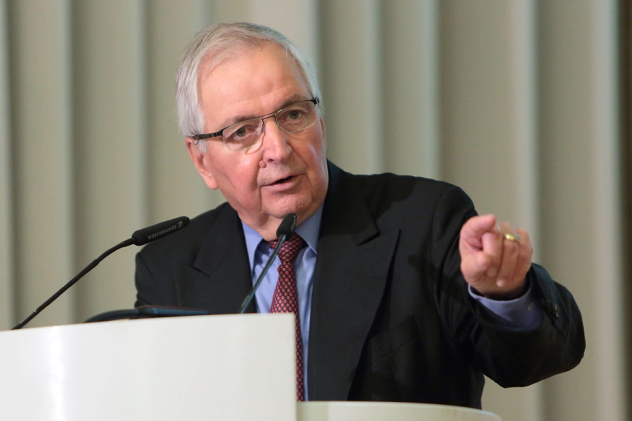 Klaus Töpfer im September 2015 bei der 7. Carl-von-Carlowitz-Vorlesung in Berlin. Foto: Dirk Enters © RNE